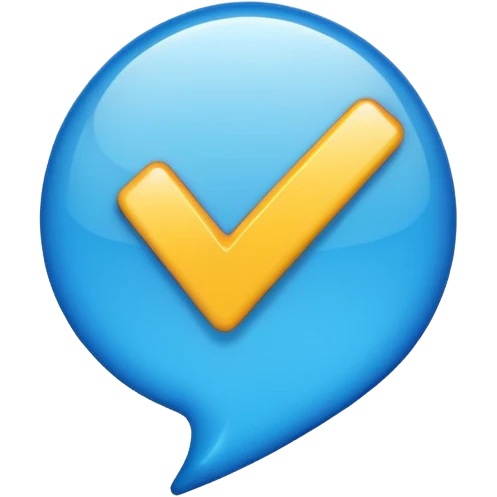 Mavi tık emoji