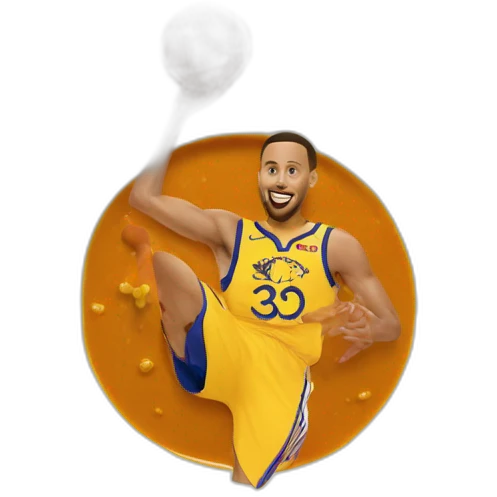 Curry who shoot in 3 points emoji