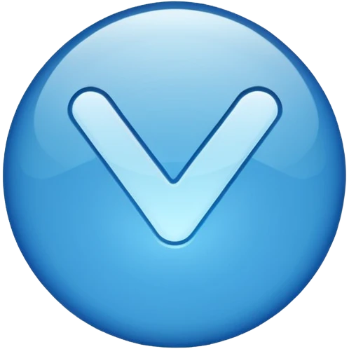 Blue verification tick  emoji