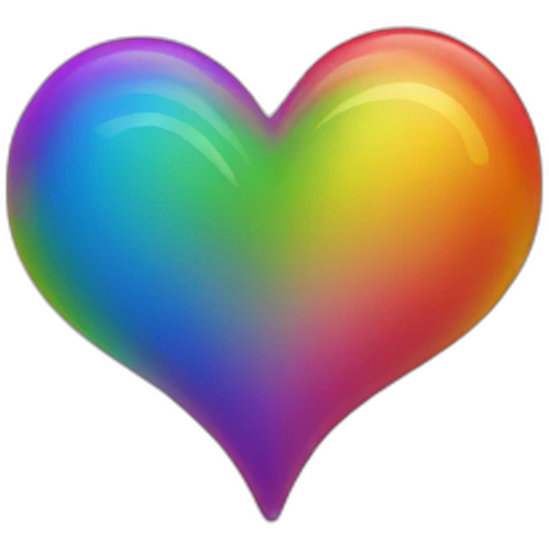 Rainbow Heart emoji