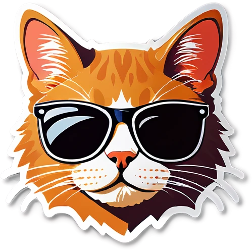 Cat with sunglasses emoji