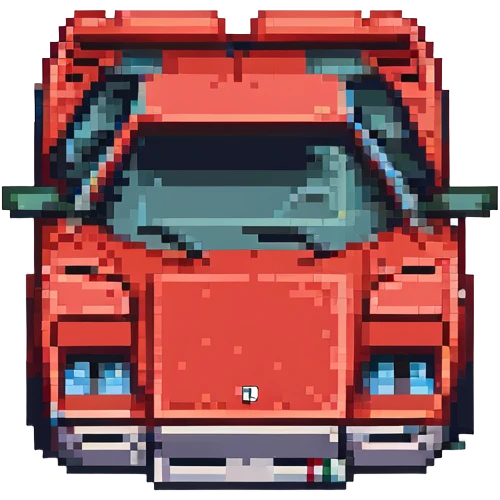 красная Lamborghini Countach, no background emoji