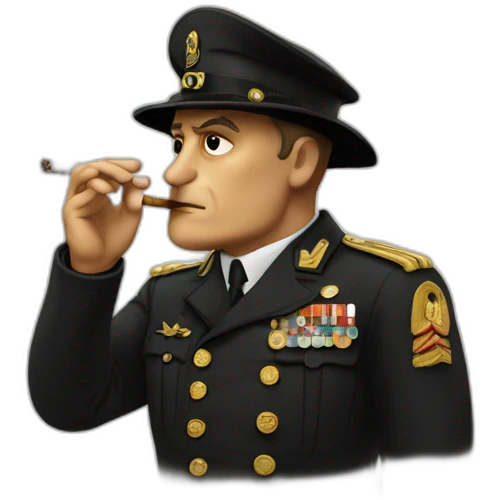 mussolini smoking emoji