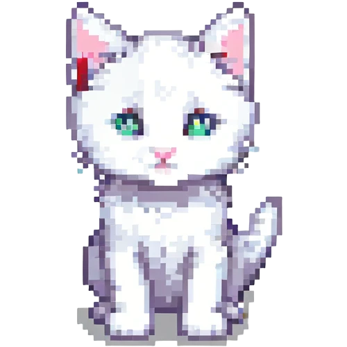 white kitten emoji