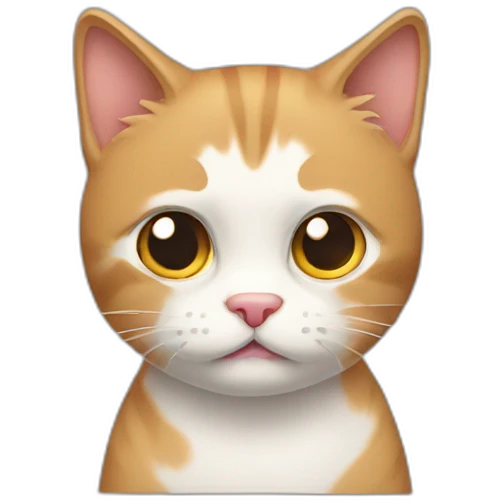 Confused cat emoji