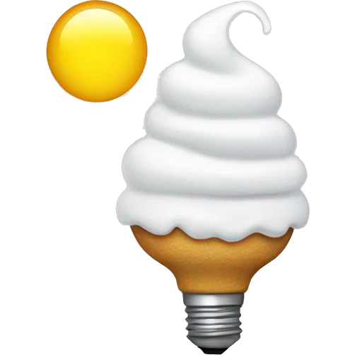 frosting lightbulb emoji