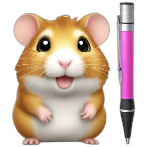hamster-with-penlight emoji