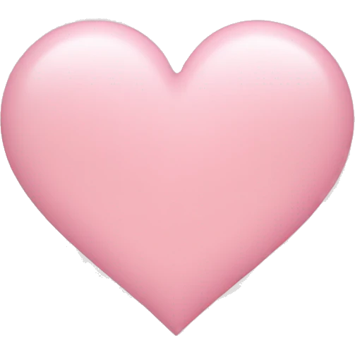 Light pink heart emoji