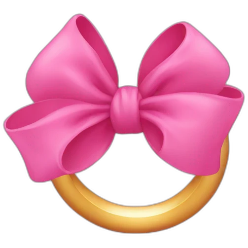 pink ring with pink bow emoji