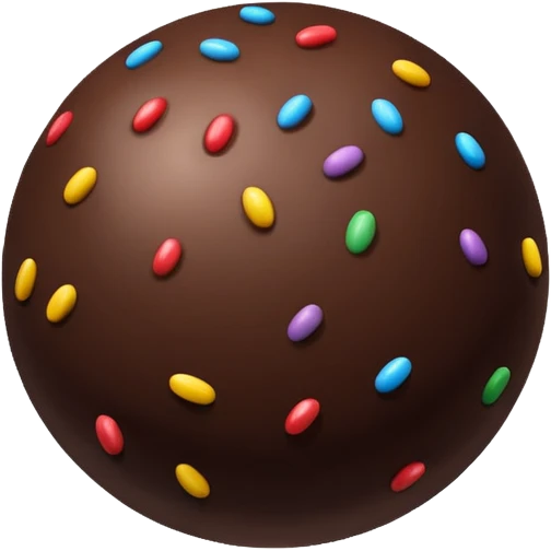 chocolate sprinkle ball emoji
