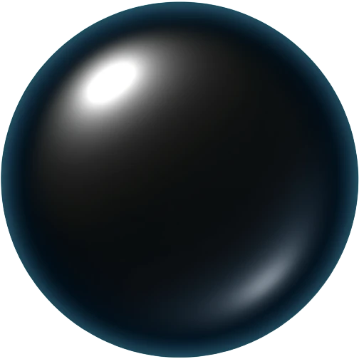 a black hole with blue lights emoji