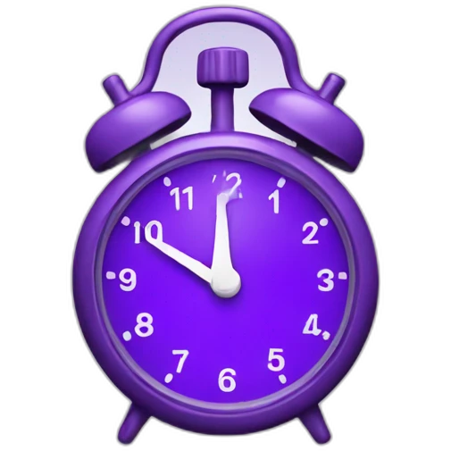 purple timer emoji