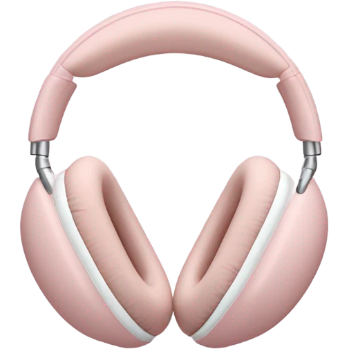 Airpods max light pink  emoji
