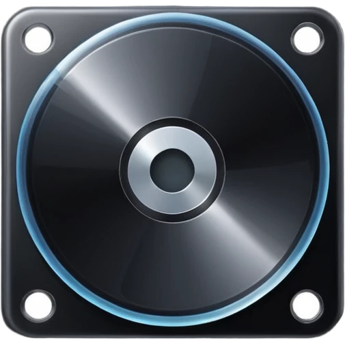 black computer disk emoji