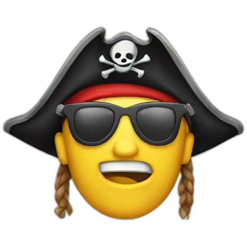 Youtube pirate emoji