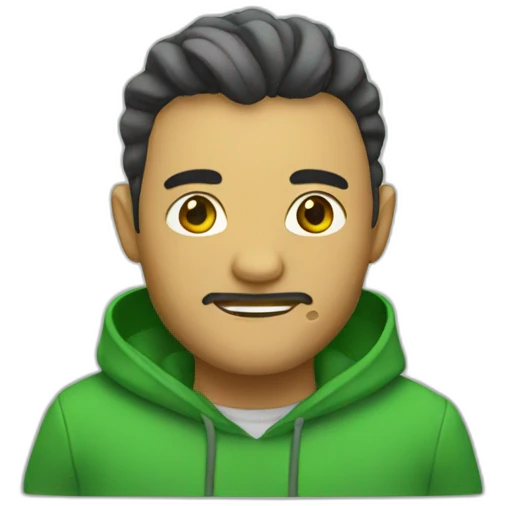 mão verde emoji