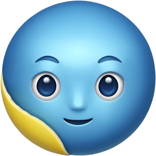 blue lemon emoji