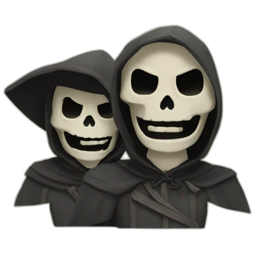 Two Grim reaperes emoji