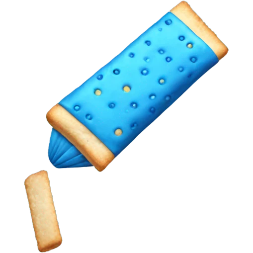 Blue cracker emoji