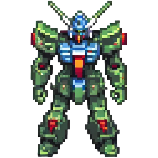 Gundam, no background emoji