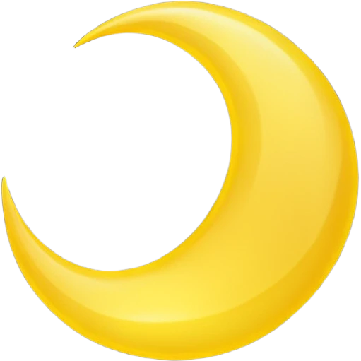 Crescent moon emoji