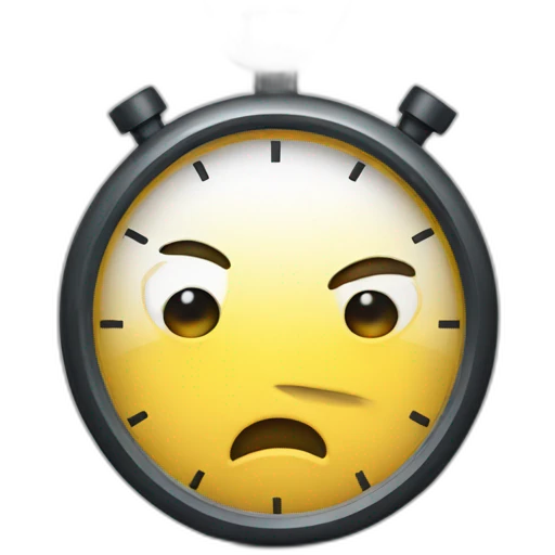 stopwatch thinking emoji face monocle emoji