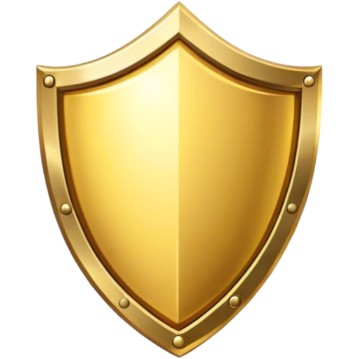 Golden  sheld emoji