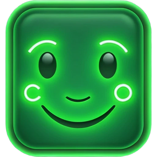neon cyberpunk computer code emoji