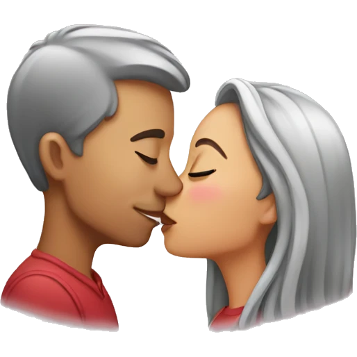 couple kissing emoji