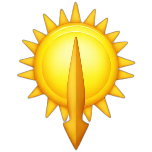 sunshine arrow emoji
