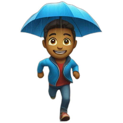 rain run emoji