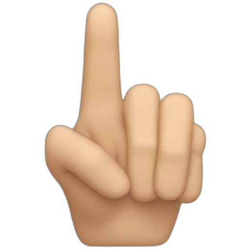 Finger  pointing directly to the front screen  emoji