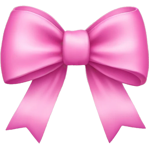 Pink bow  emoji