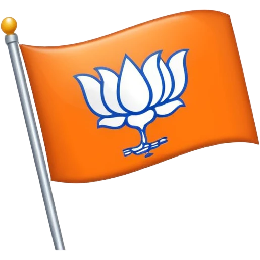 Politics username name with bjp flag emoji