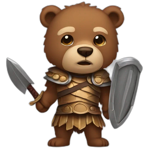 gladiator bear emoji