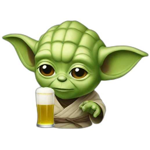 Yoda beer emoji