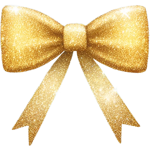 Bow with sparkle emoji