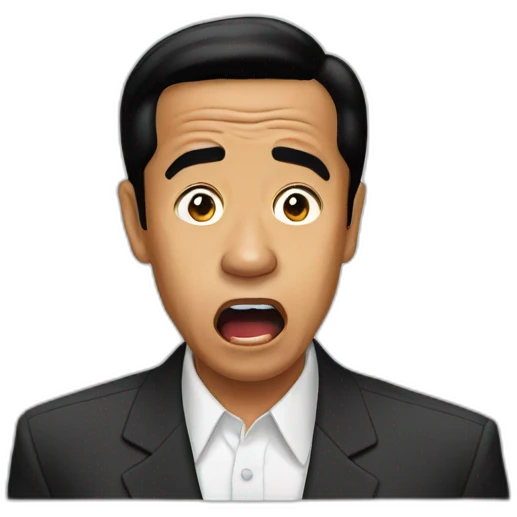 Shocked jokowi emoji