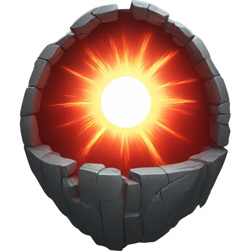 red portal with a rift inside emoji