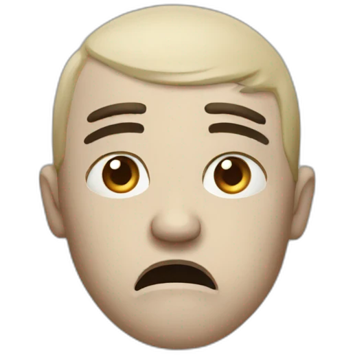 Unhappy emoji