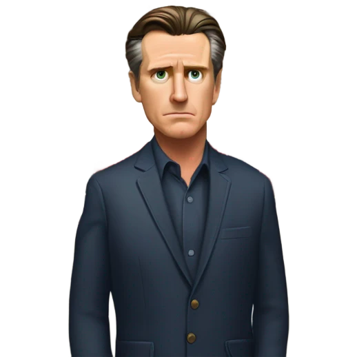 Gavin Newsom holding empty firehouse emoji