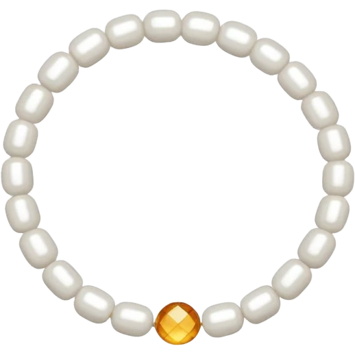 white bead thread emoji