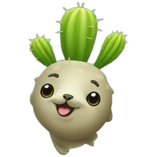 seal cactus emoji