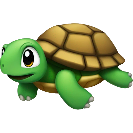 Turtle with magnet emoji