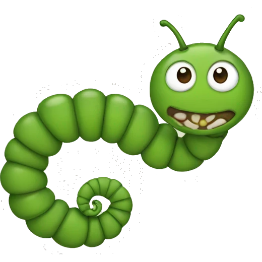 inchworm  emoji