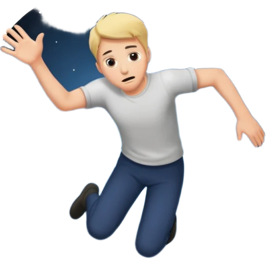man falling into the void emoji