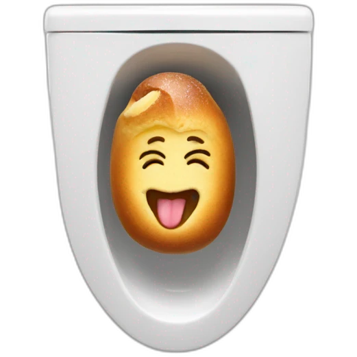 brioche in the toilet emoji