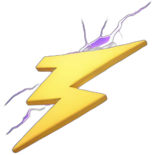 Lightning emoji