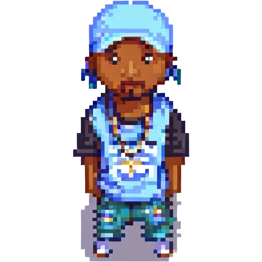 Репер 2Pac, no background emoji
