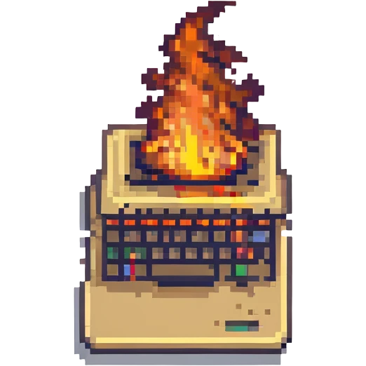 burning notebook emoji